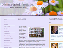 Tablet Screenshot of oliveirafuneralhomes.com